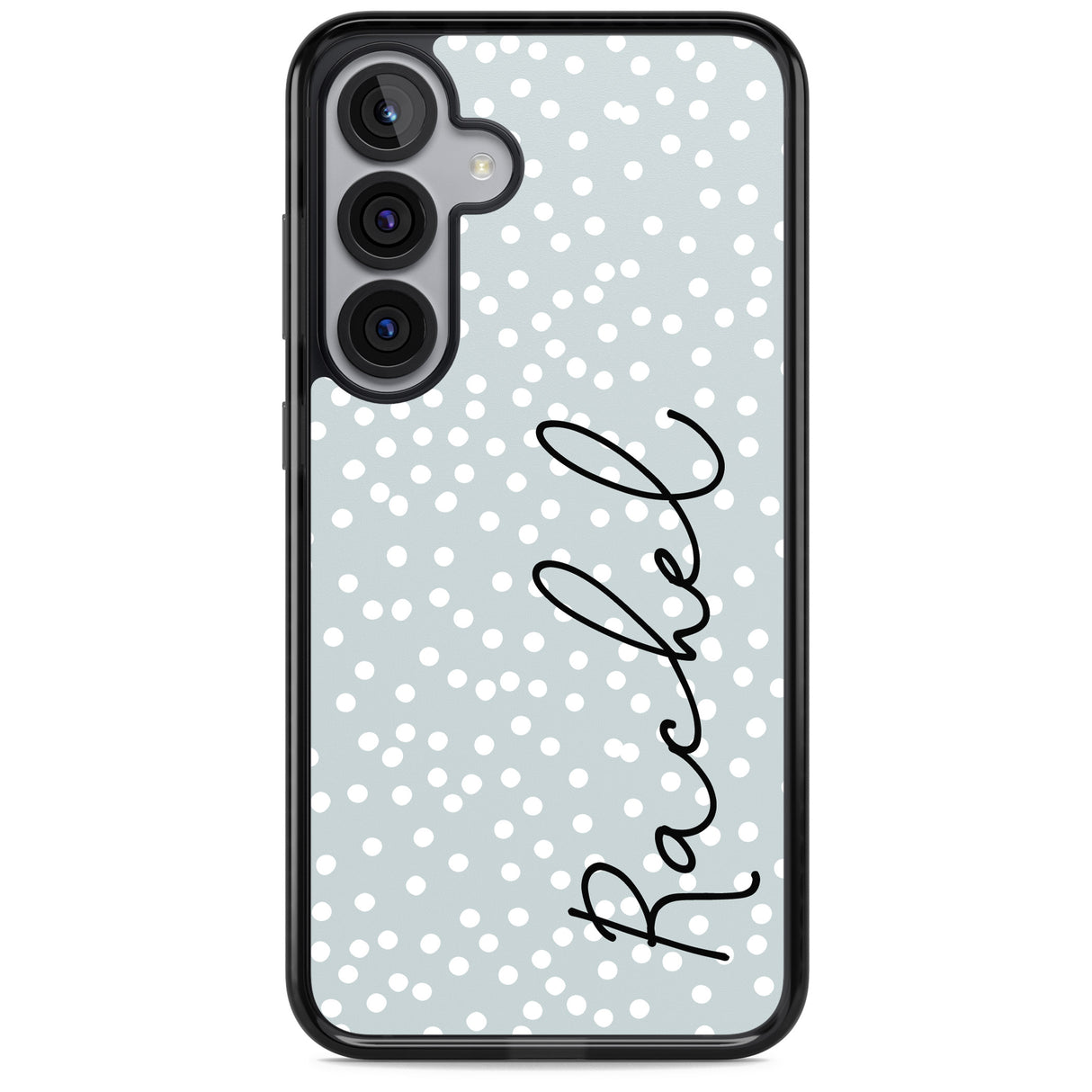 Personalised Vertical Cursive & Dots