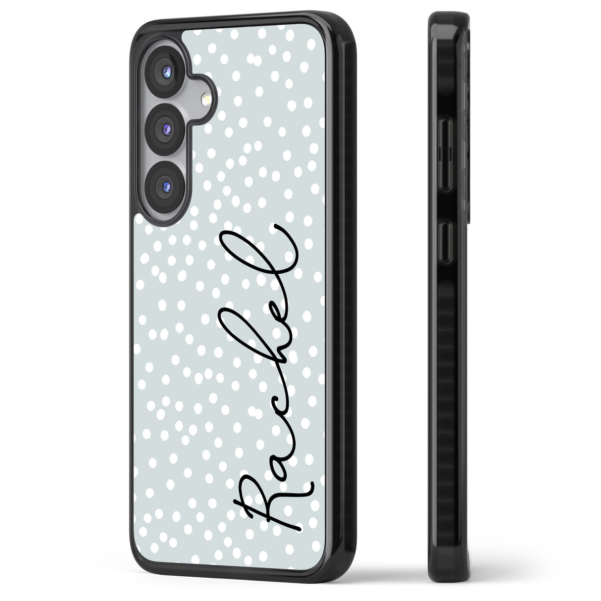 Personalised Vertical Cursive & Dots