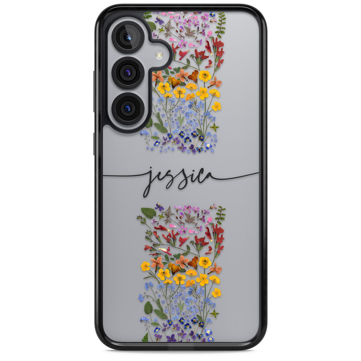 Personalised Wildflower Floral Stripe Personalised