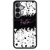 Personalised Black & White Paint Splatters
