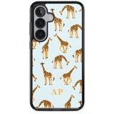 Personalised Safari Giraffe Pattern on Blue