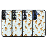 Personalised Safari Giraffe Pattern on Blue