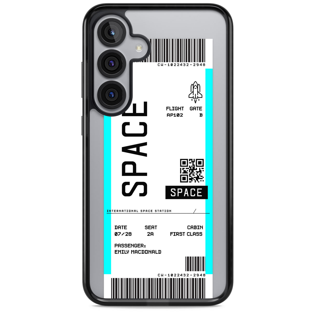 Personalised Space Space Travel Ticket