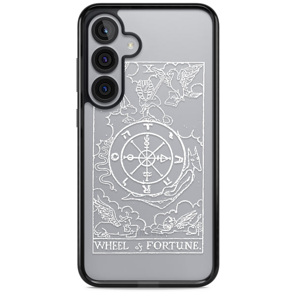 Personalised Wheel Of Fortune Tarot Card (White)