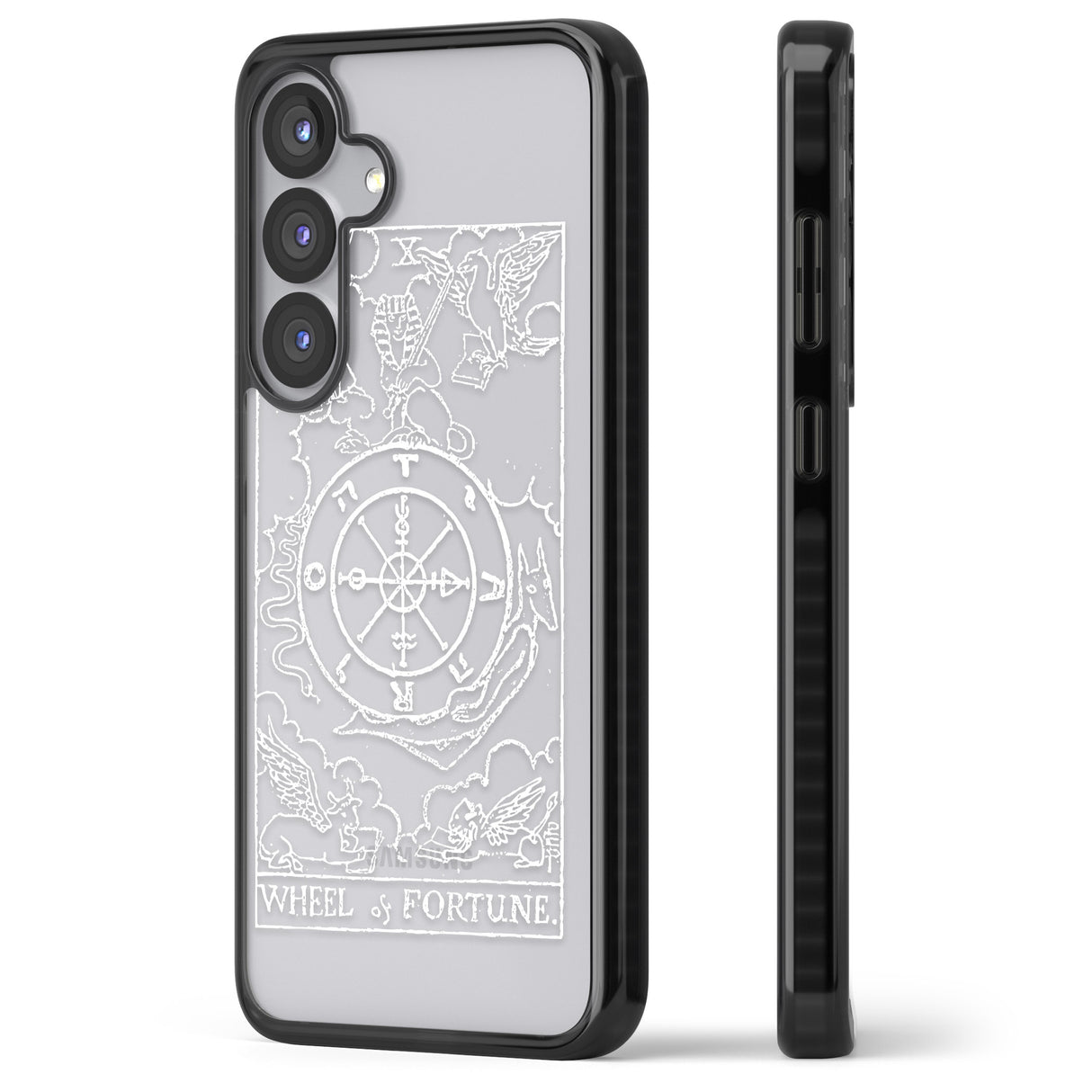 Personalised Wheel of Fortune Tarot Card - White Transparent