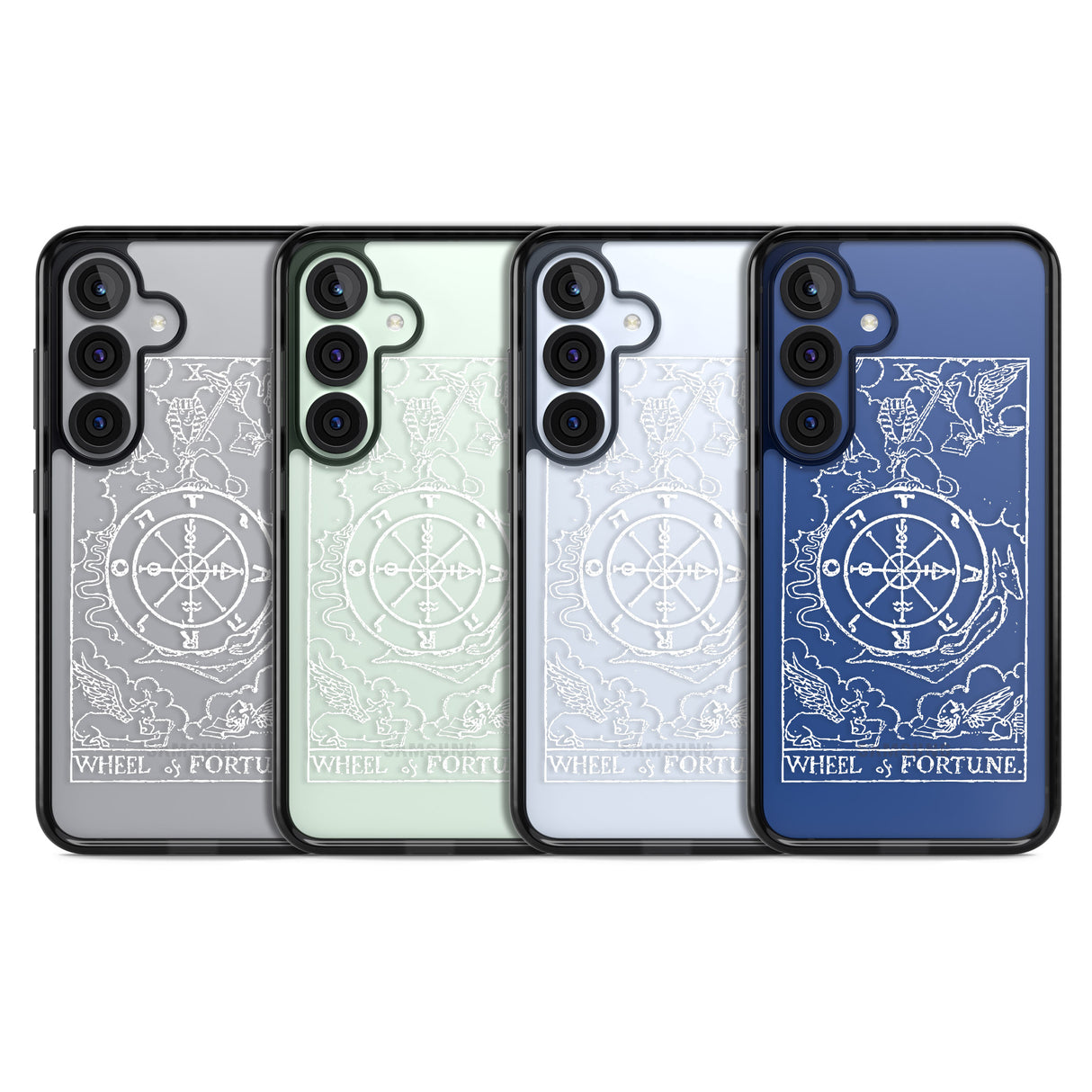 Personalised Wheel of Fortune Tarot Card - White Transparent