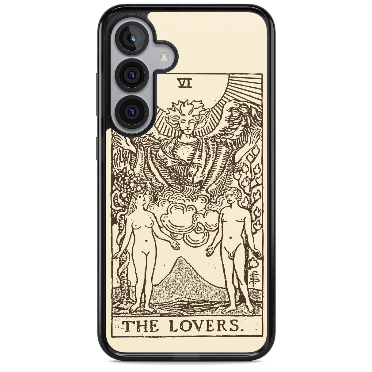 Personalised The Lovers Tarot Card - Solid Cream