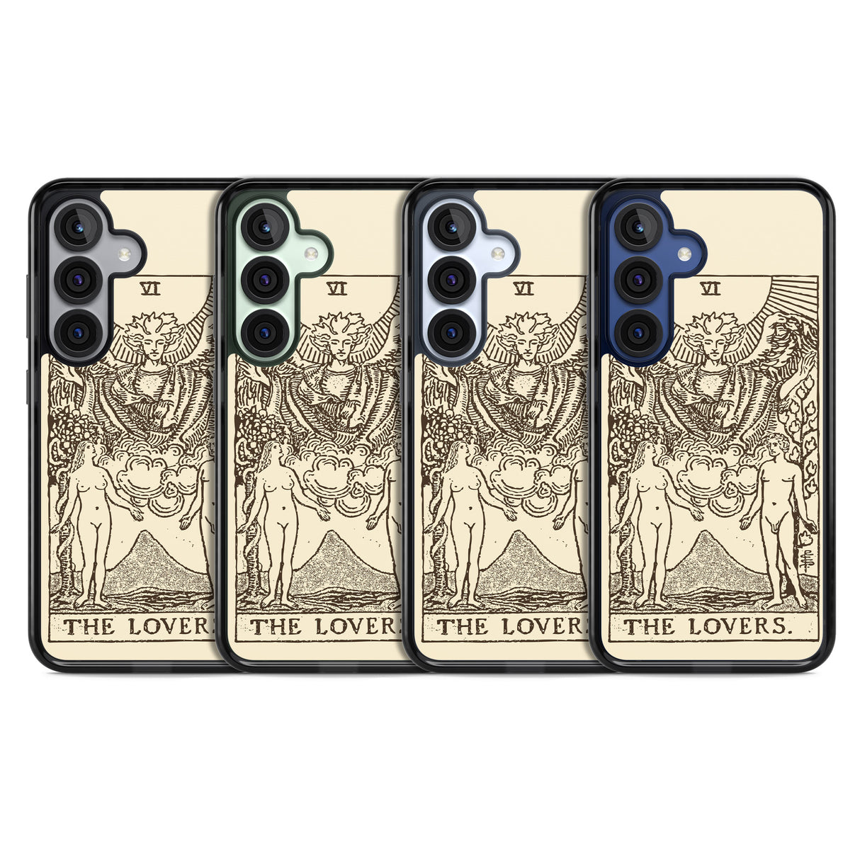 Personalised The Lovers Tarot Card - Solid Cream