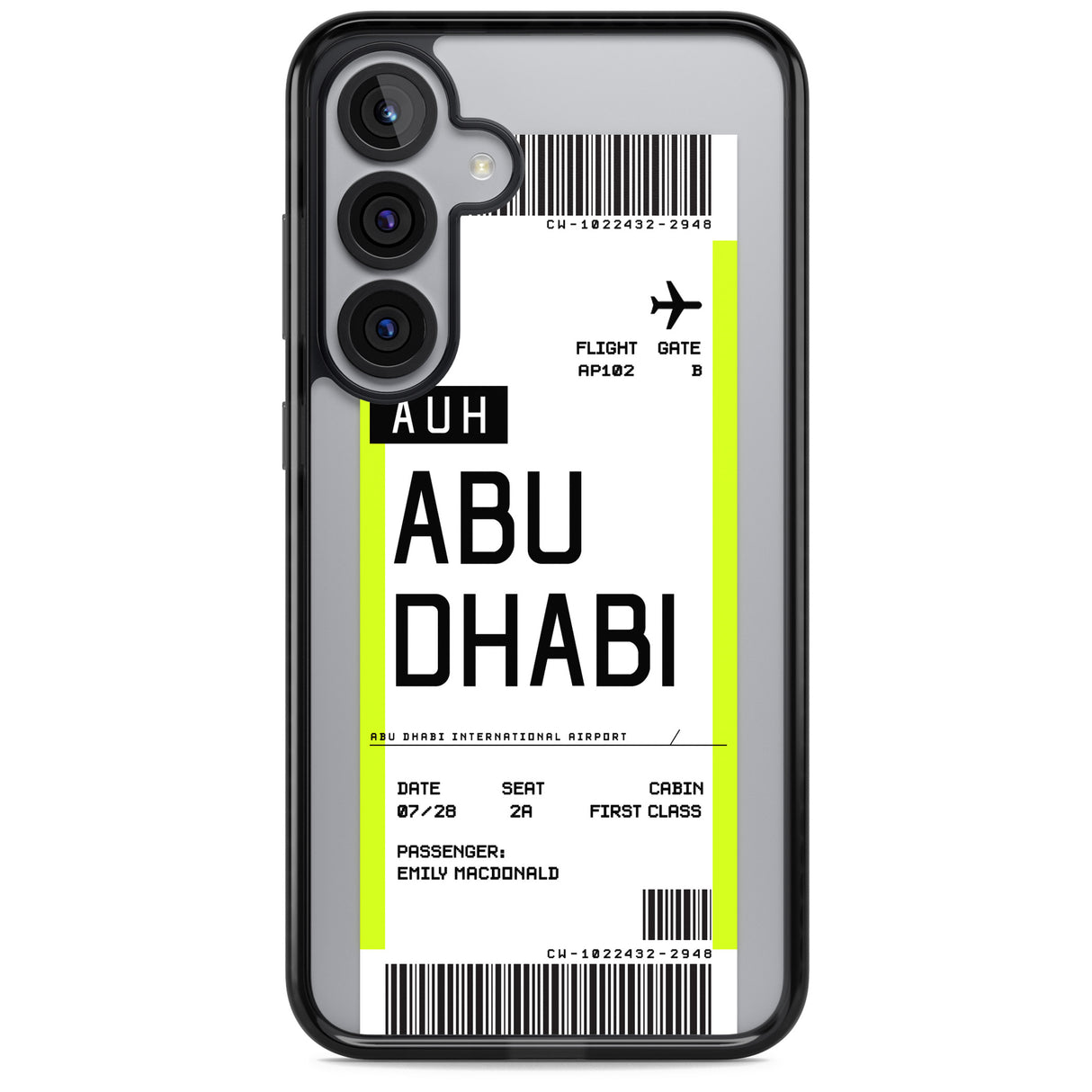 Personalised Abu Dhabi Boarding Pass