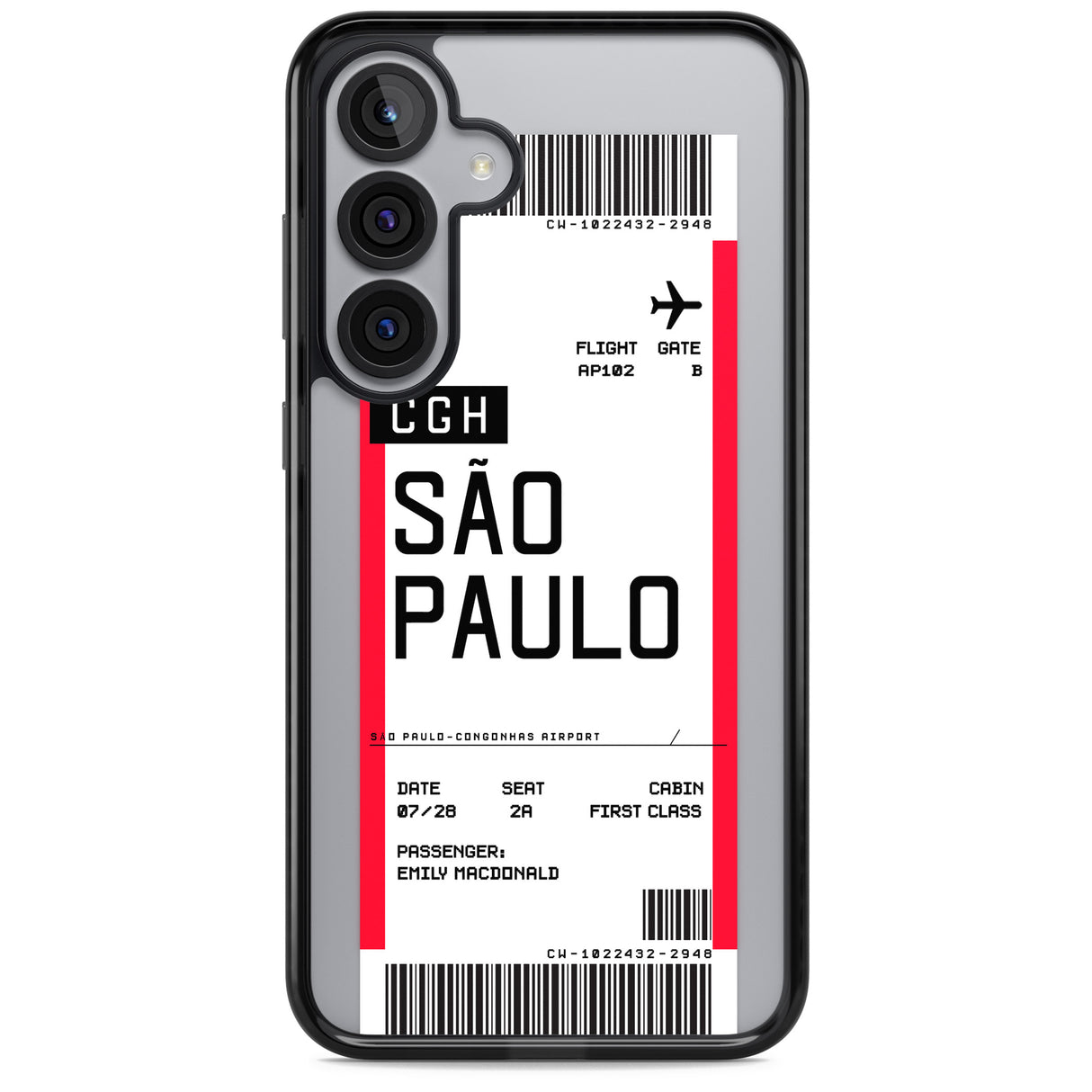 Personalised São Paulo Boarding Pass