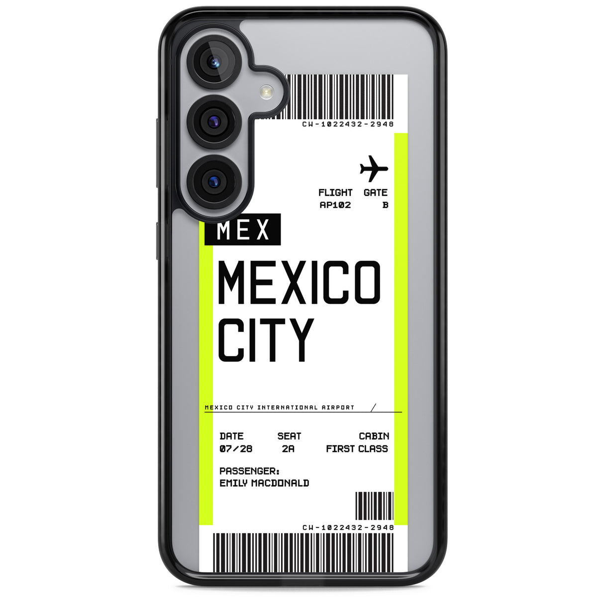 Personalised Mexico City Boarding Pass