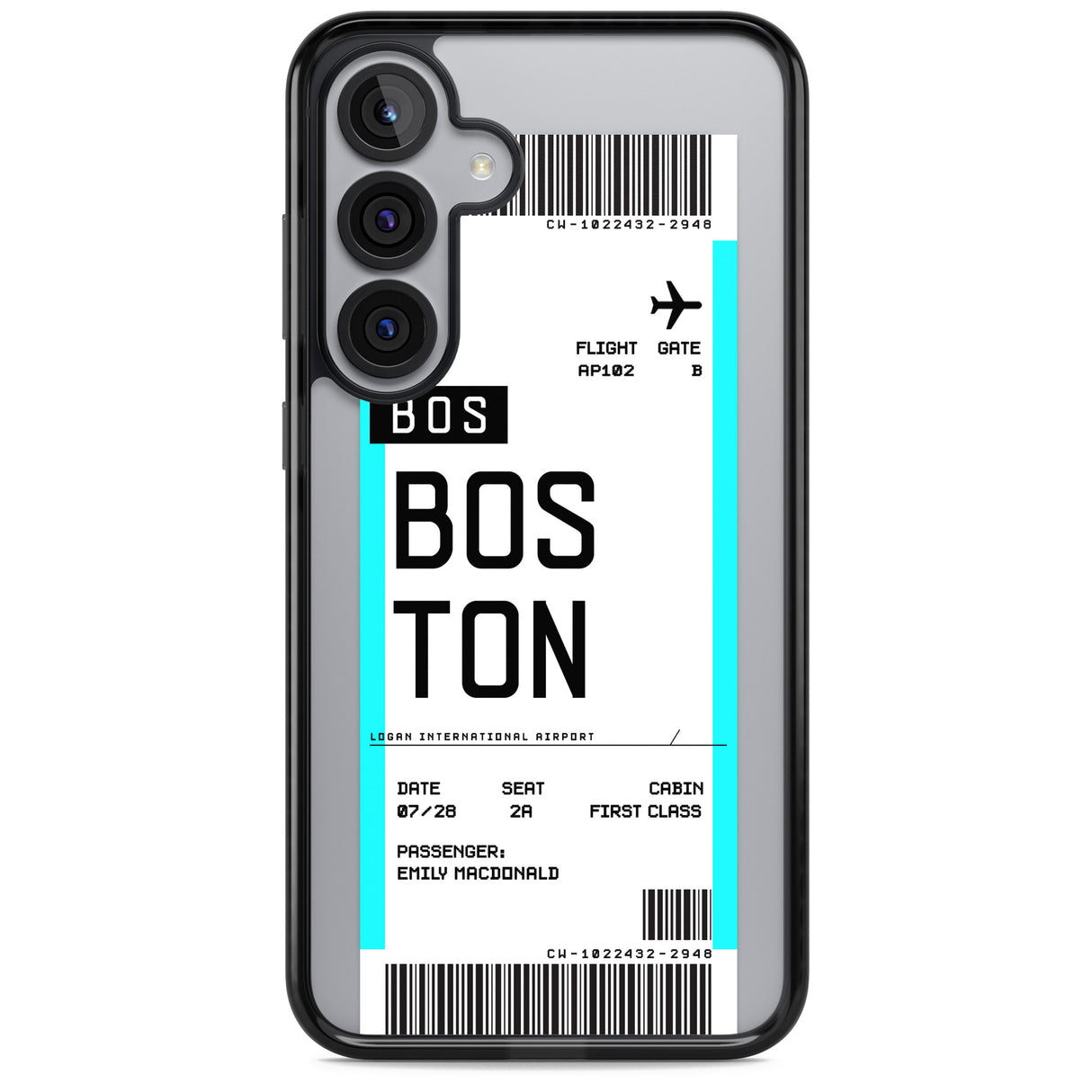 Personalised Boston Boarding Pass