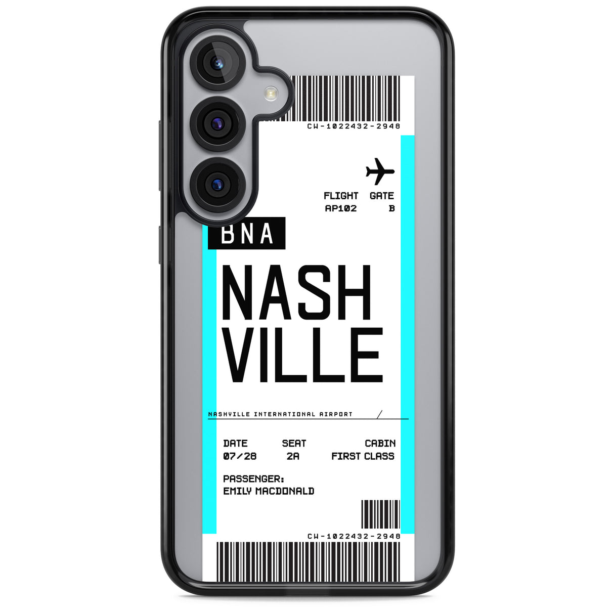 Personalised Nashville Boarding Pass