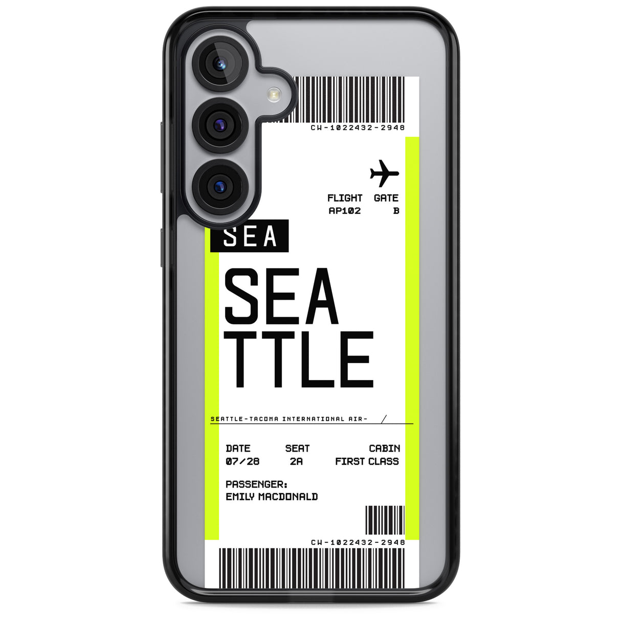 Personalised Seattle Boarding Pass