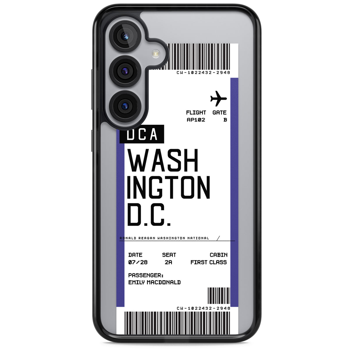 Personalised Washington D.C. Boarding Pass