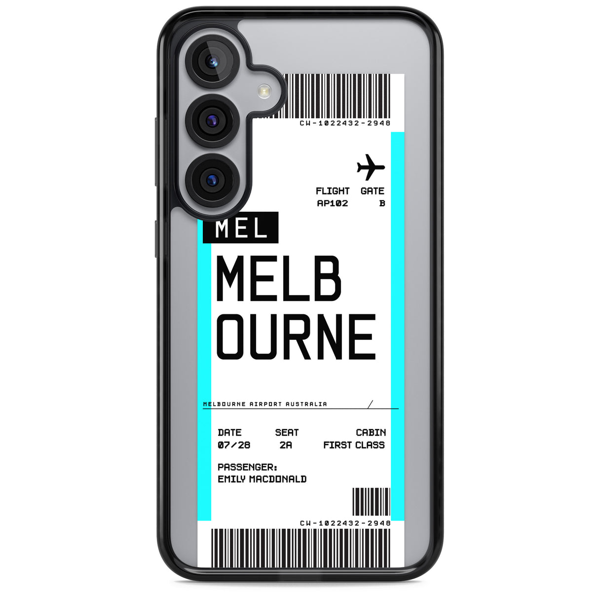 Personalised Melbourne Boarding Pass