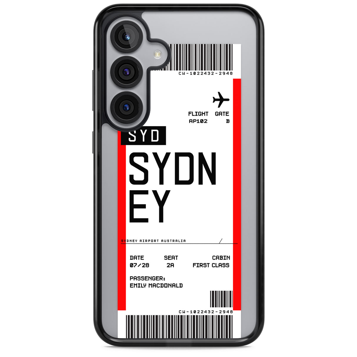 Personalised Sydney Boarding Pass