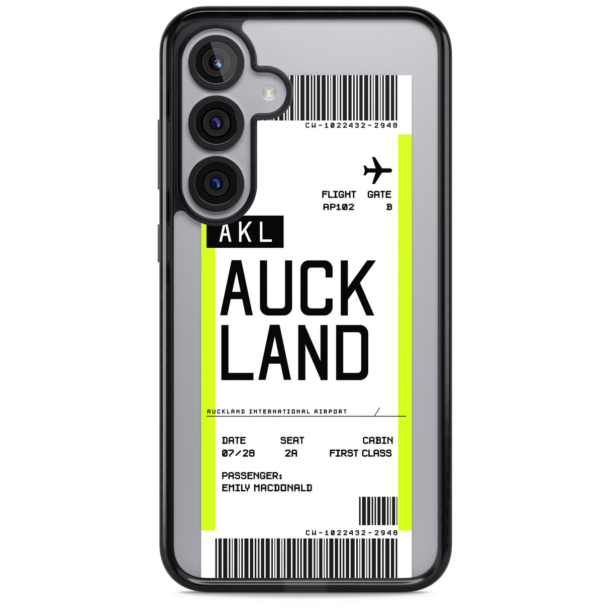 Personalised Auckland Boarding Pass