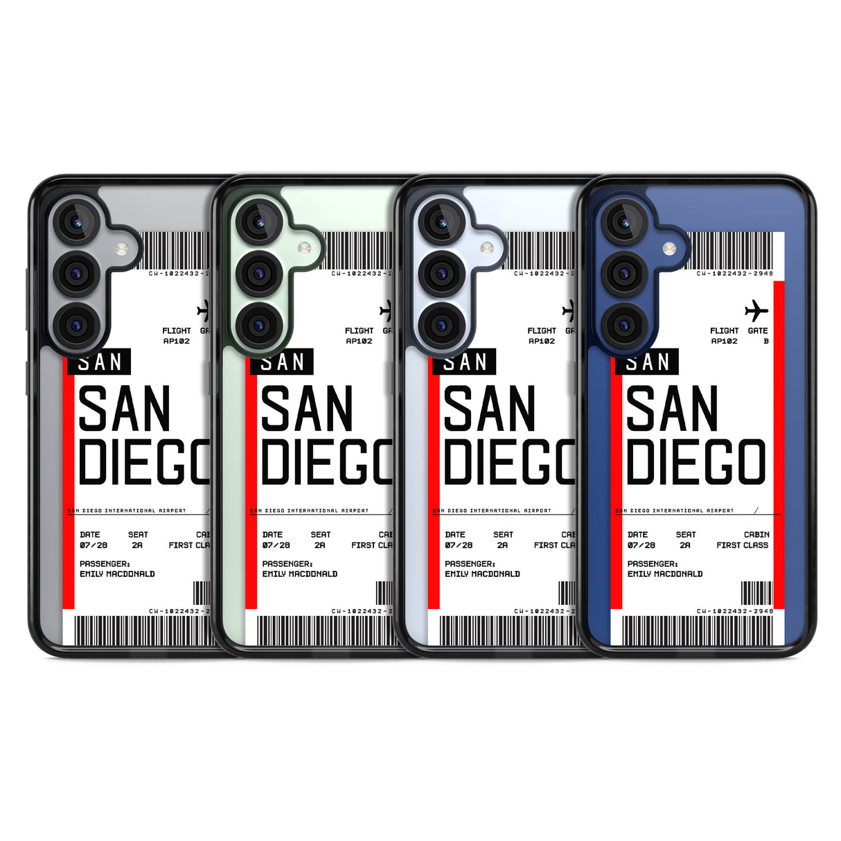 Personalised San Diego Boarding Pass