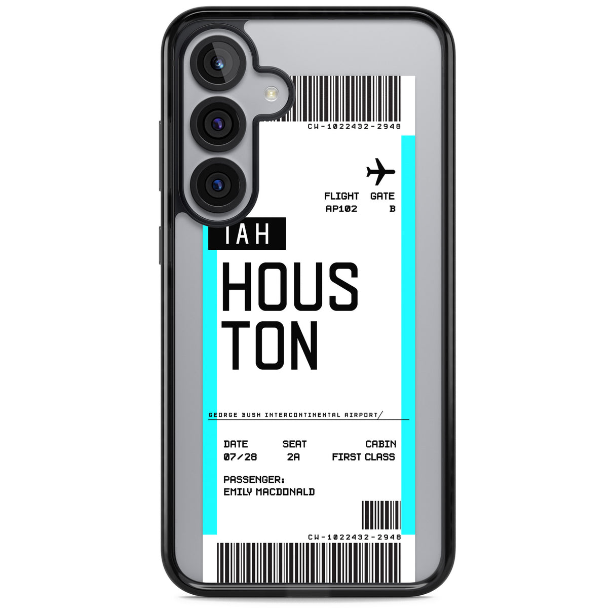 Personalised Houston Boarding Pass