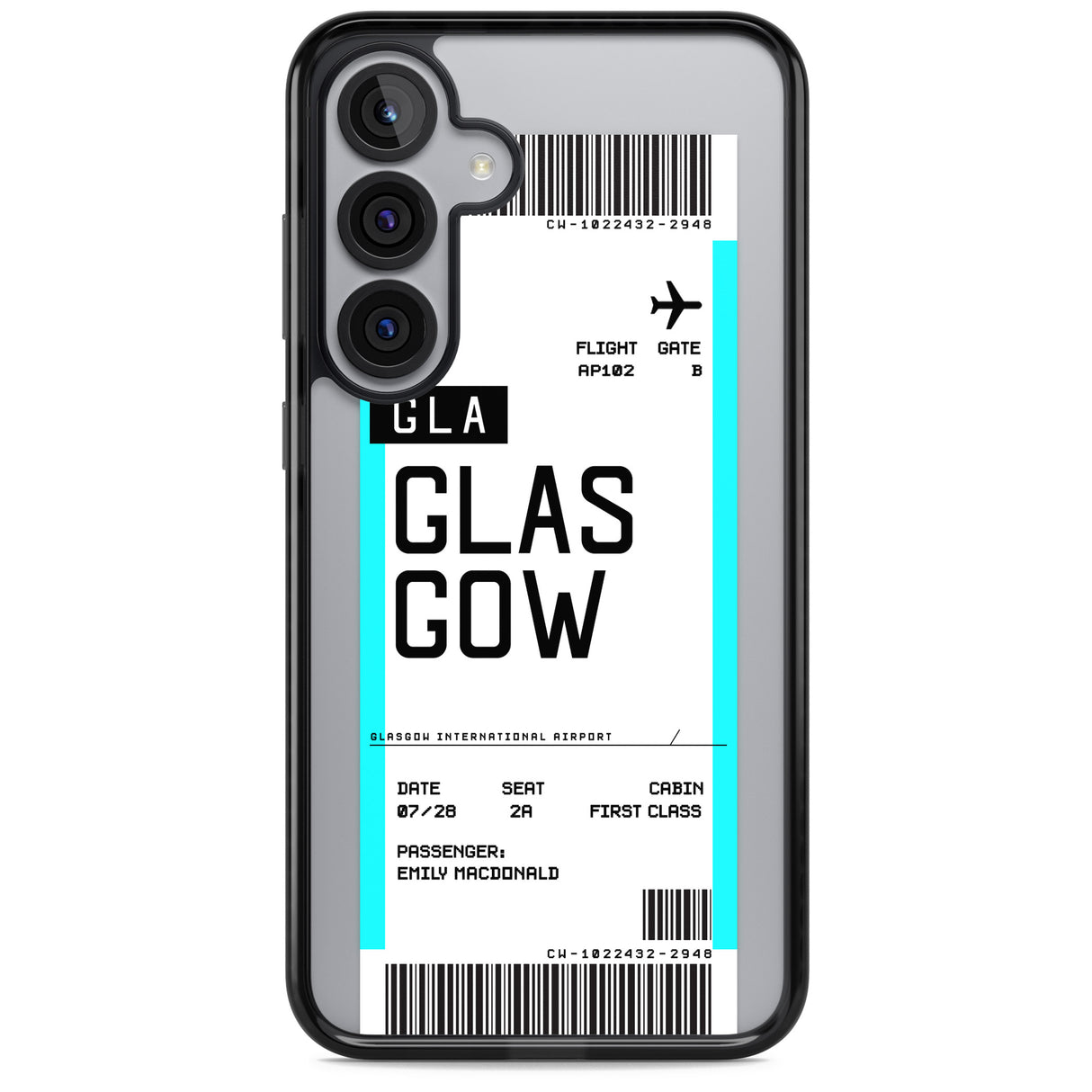 Personalised Glasgow Boarding Pass