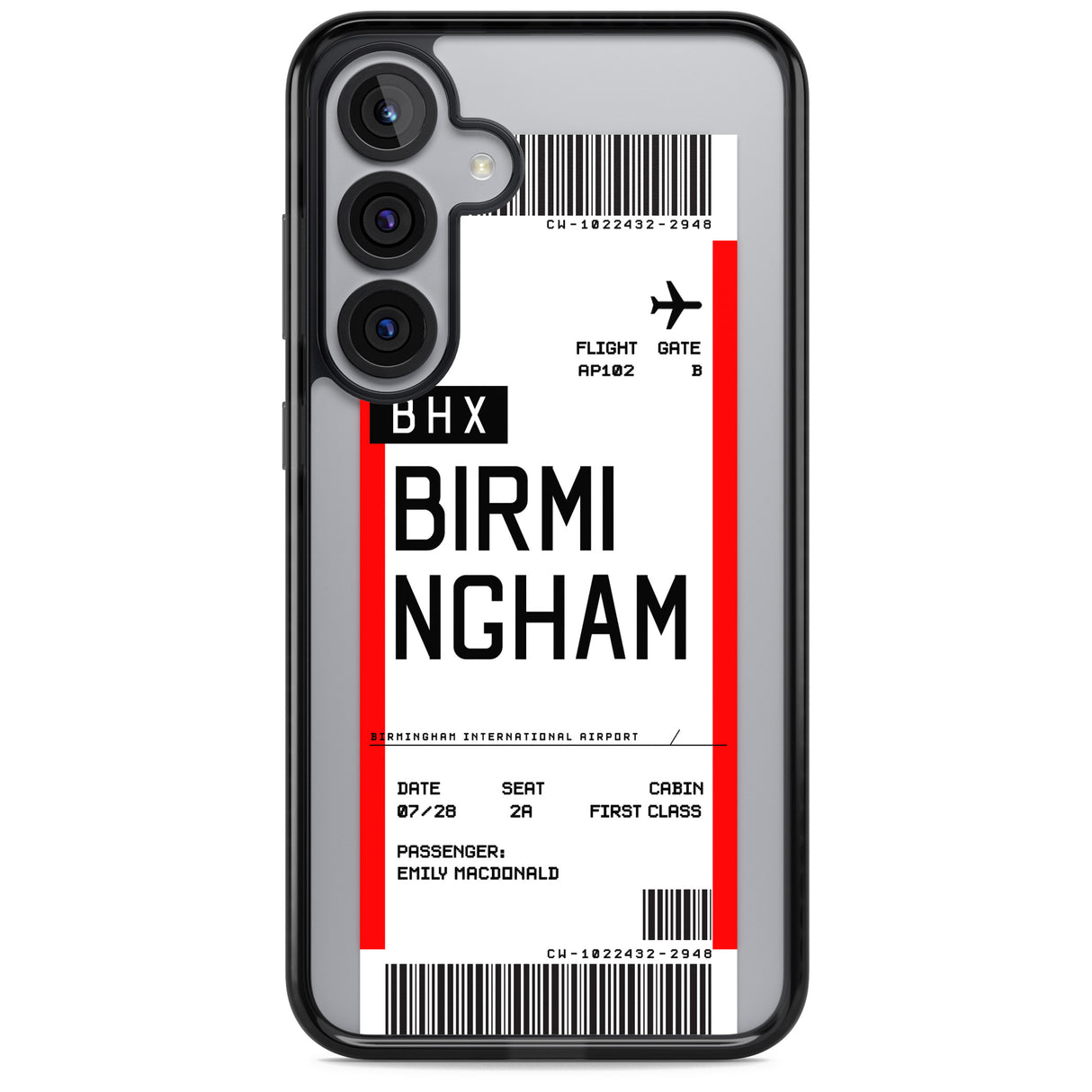 Personalised Birmingham Boarding Pass