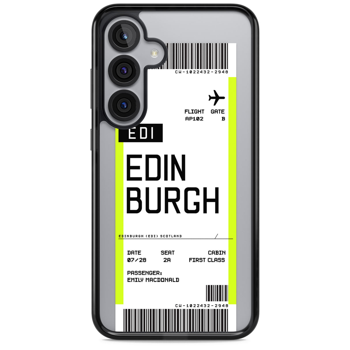 Personalised Edinburgh Boarding Pass