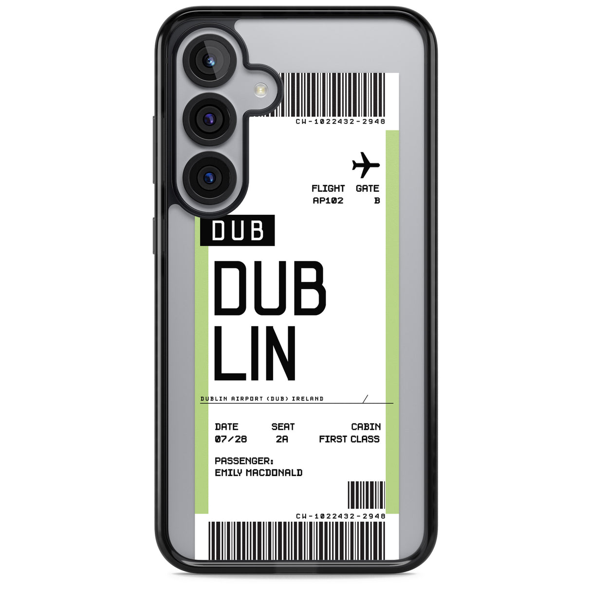 Personalised Dublin Boarding Pass