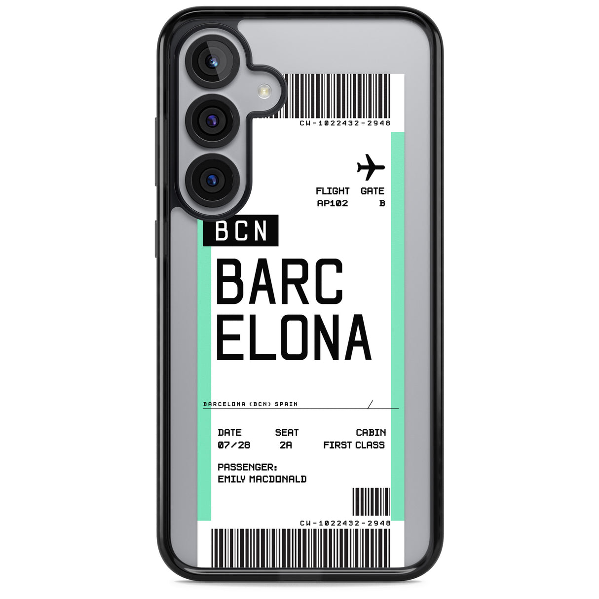 Personalised Barcelona Boarding Pass