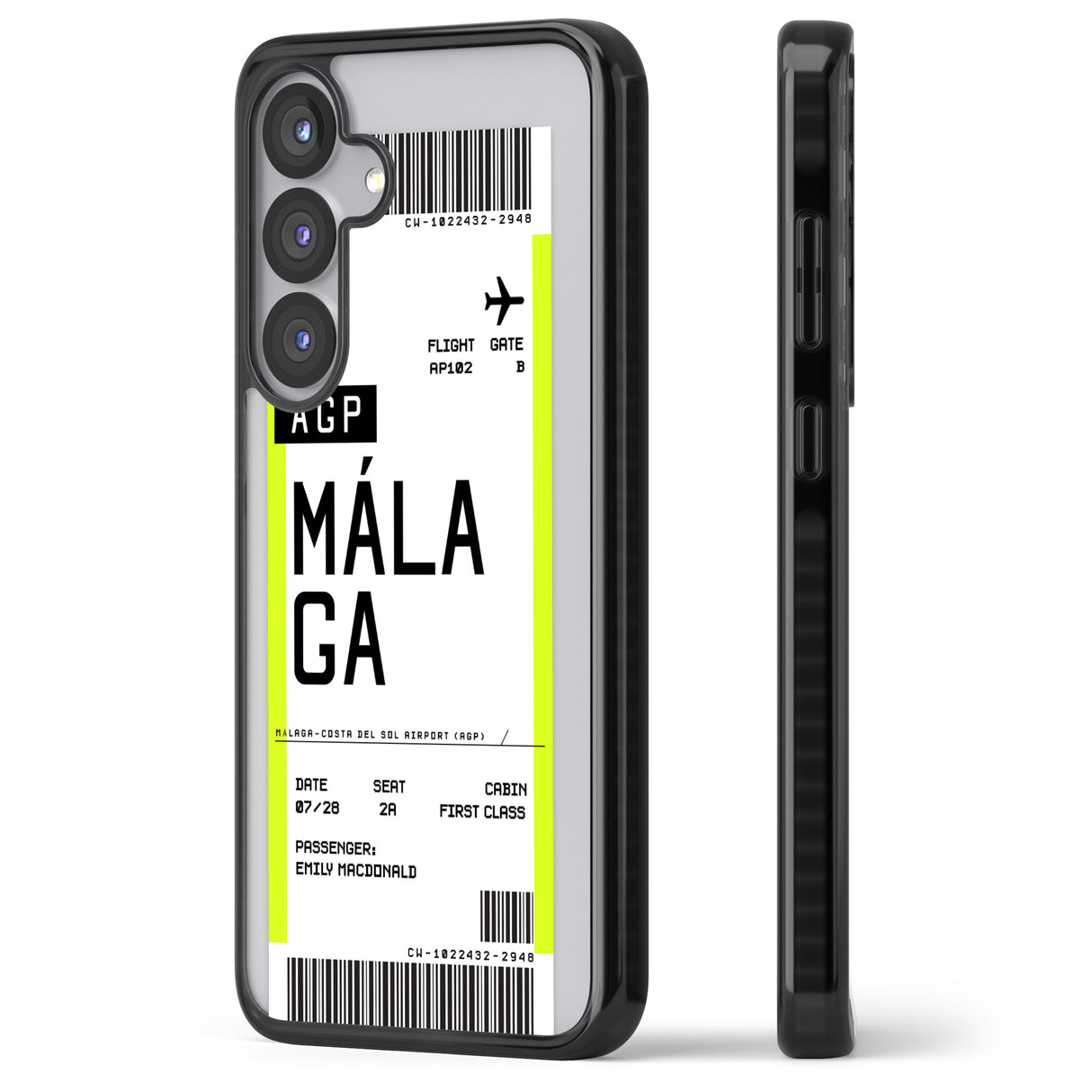 Personalised Málaga Boarding Pass