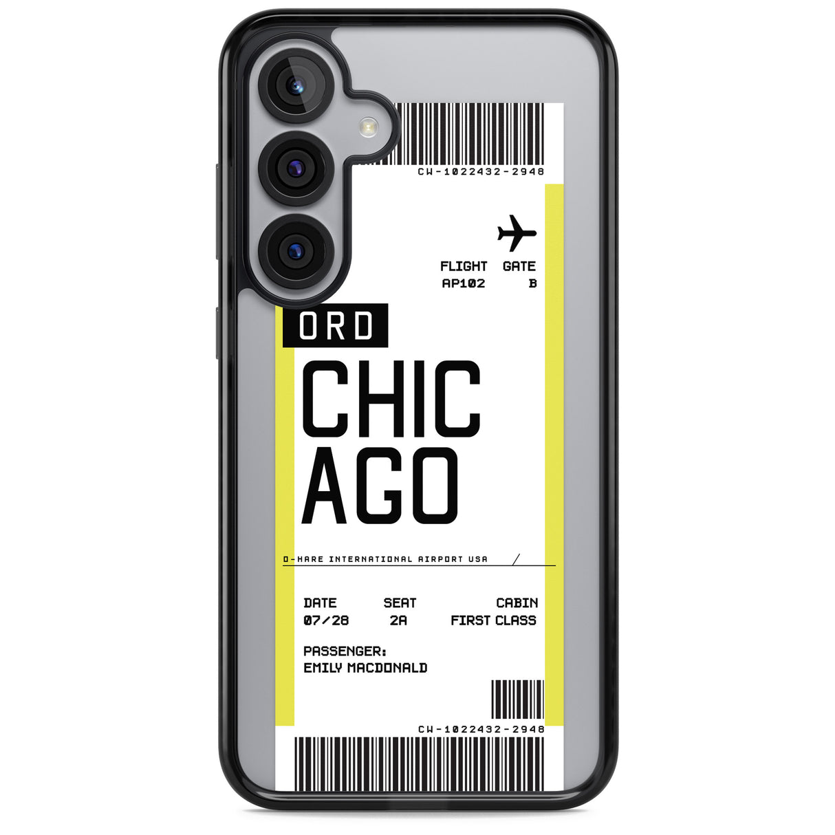 Personalised Chicago Boarding Pass