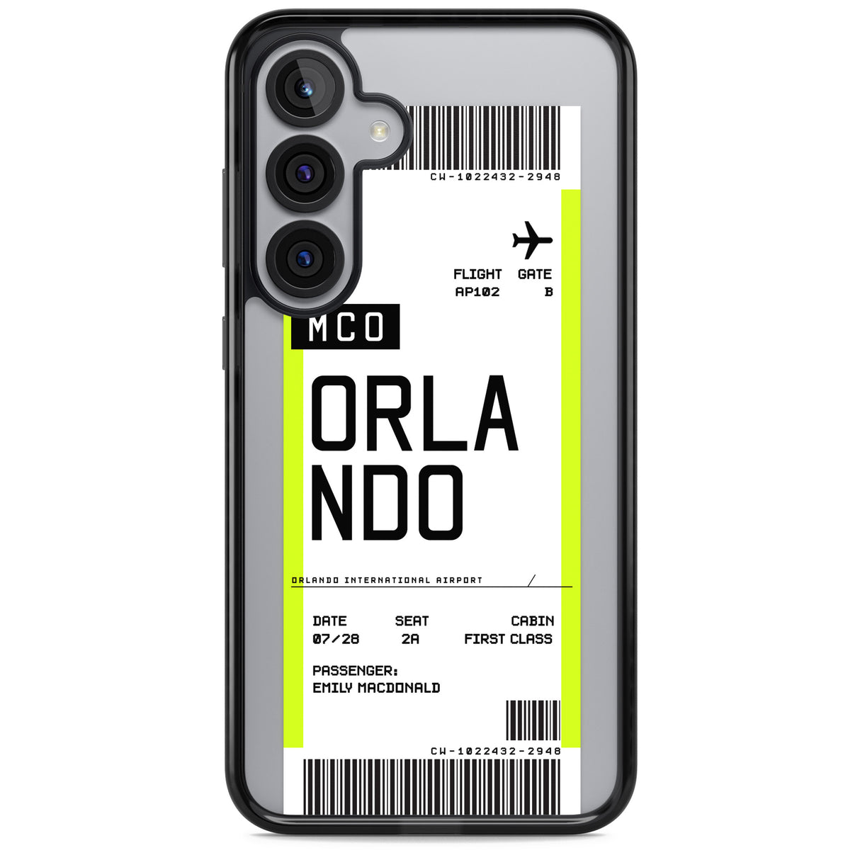 Personalised Orlando Boarding Pass