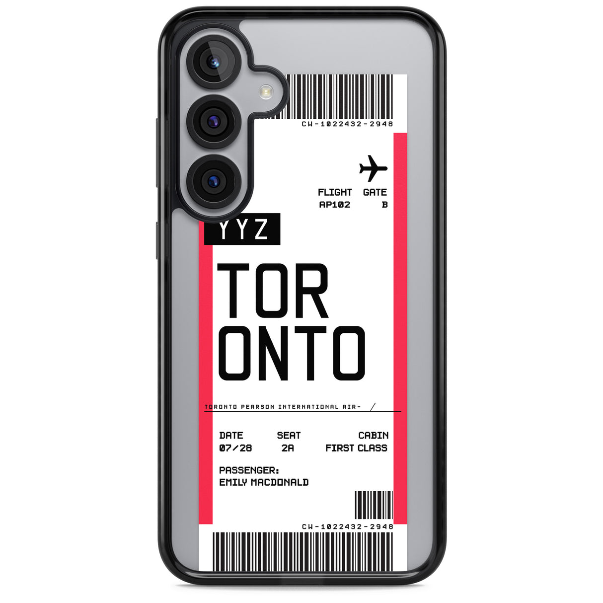 Personalised Toronto Boarding Pass