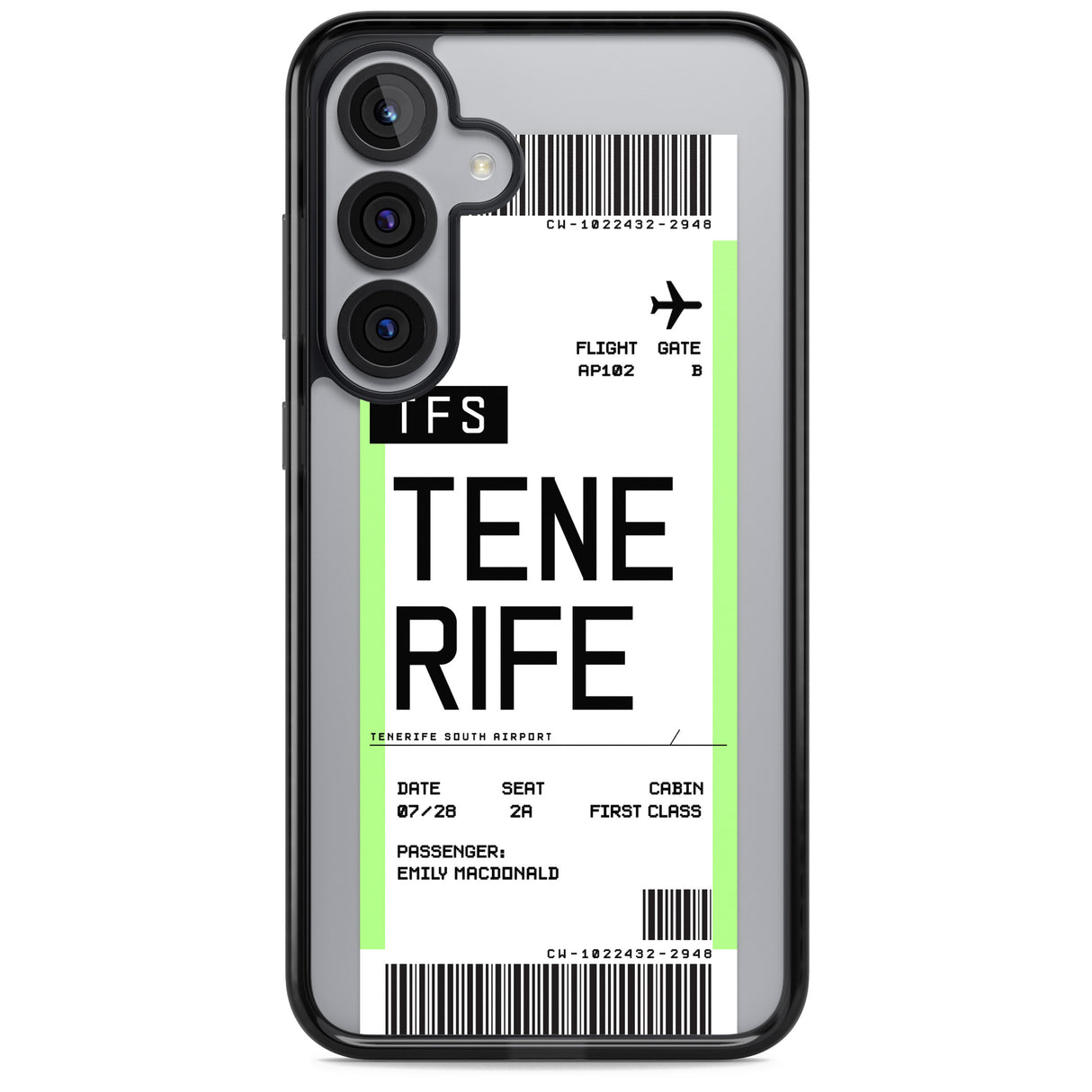 Personalised Tenerife Boarding Pass