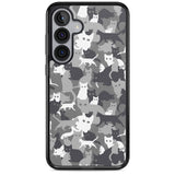 Dark Grey Cat Camouflage Pattern