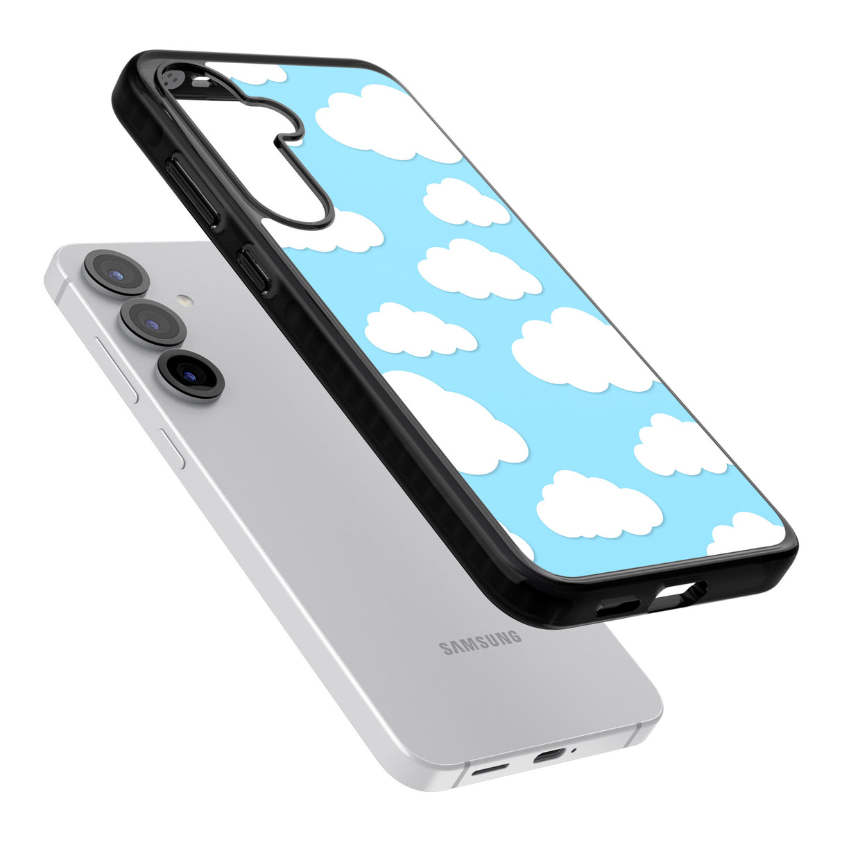 Blue Sky & Clouds Pattern