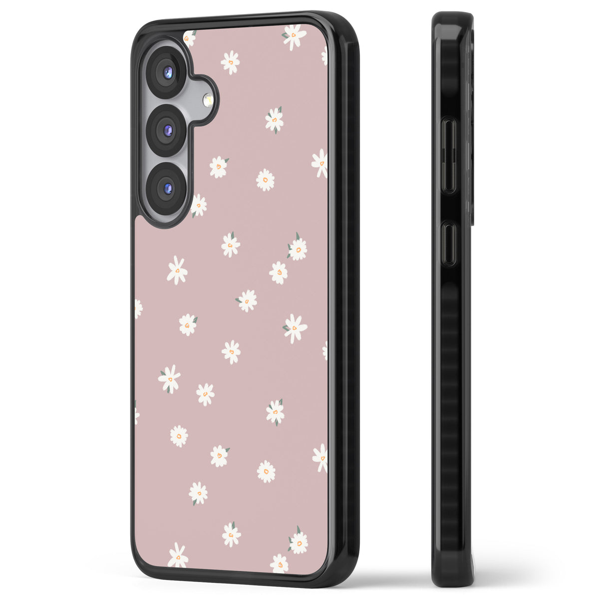 Dark Pink Cute Floral Design