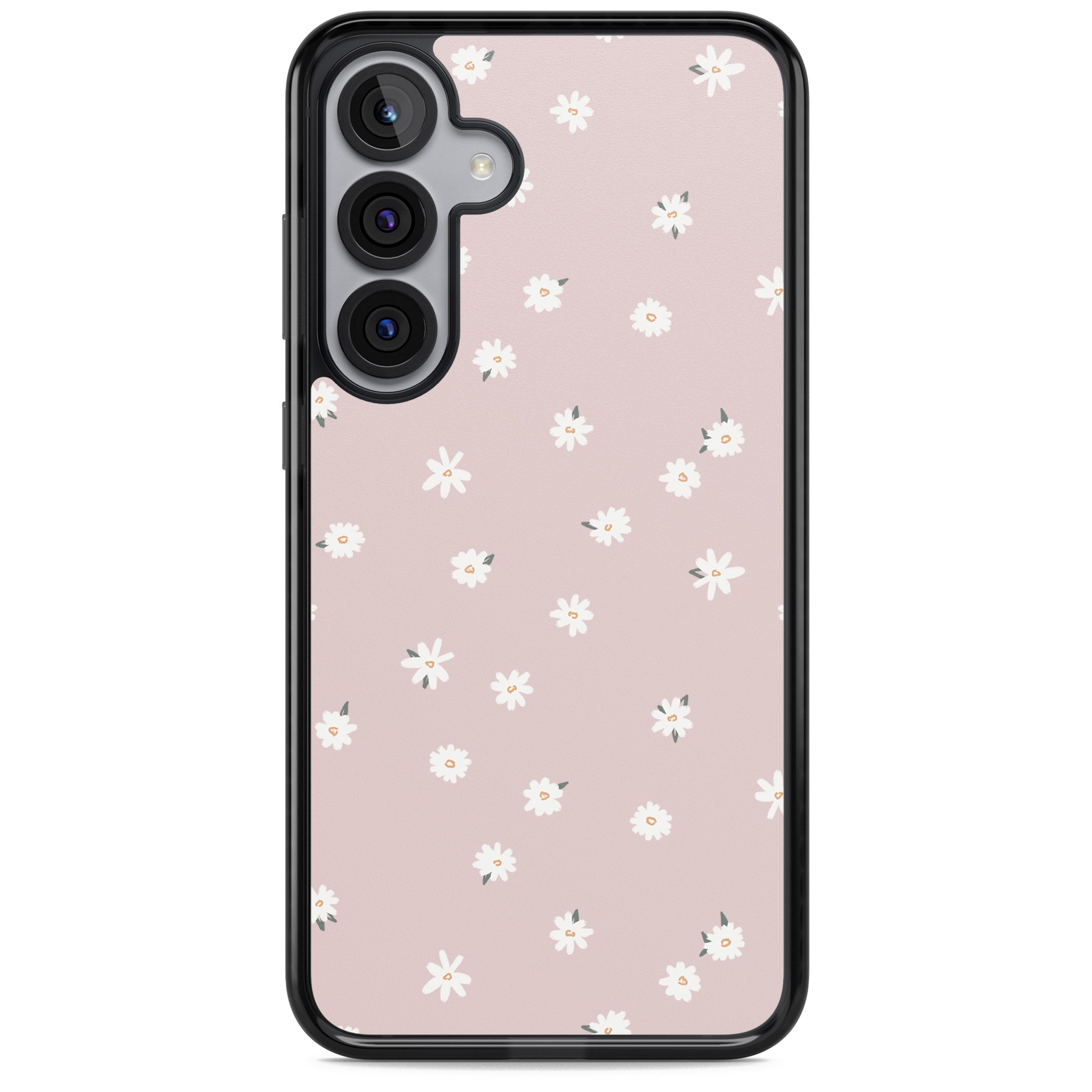 Painted Daises On Pink