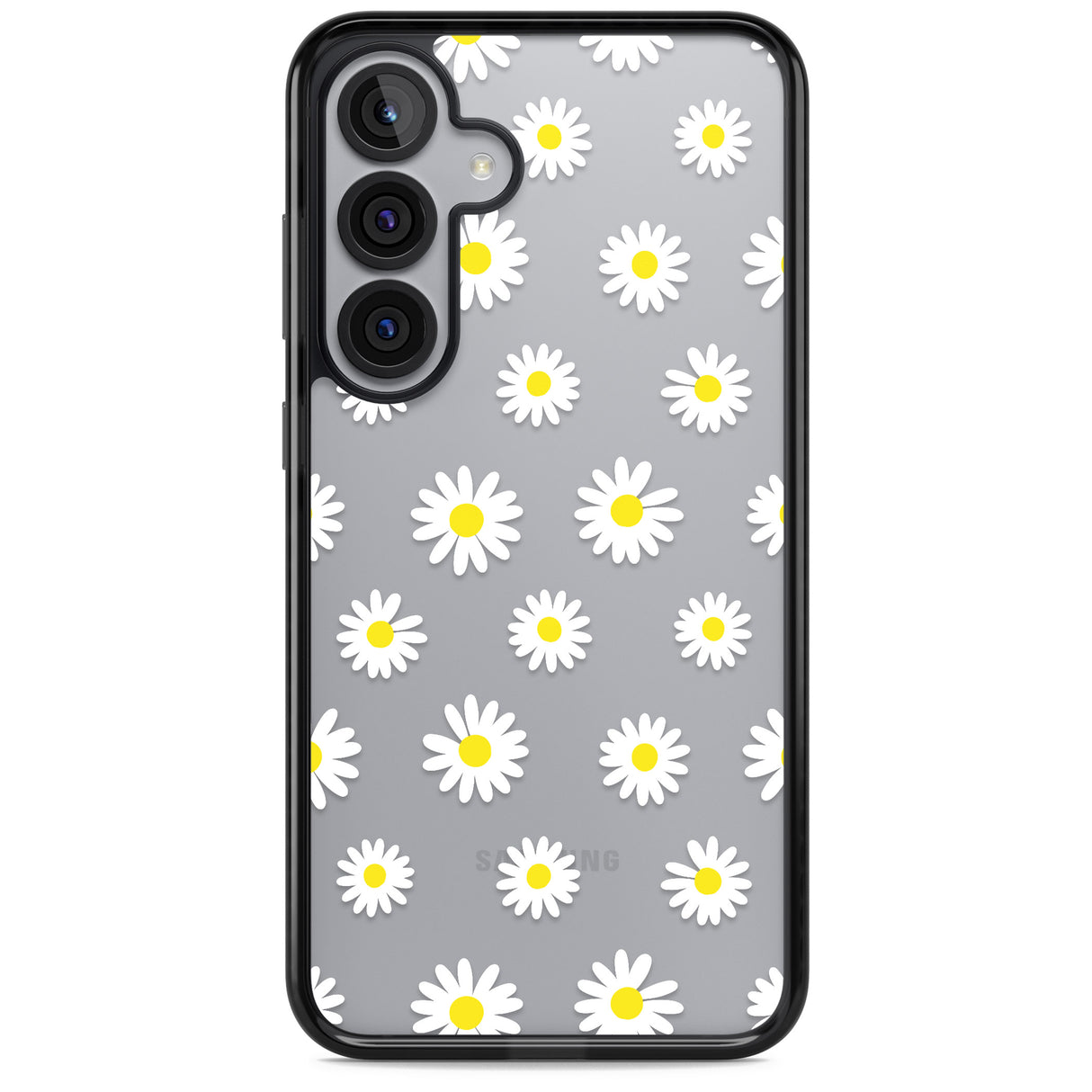 White Daisy Pattern (Clear)