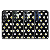 White Daisy Pattern (Black)