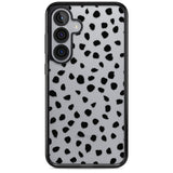 Black on Transparent Dalmatian Polka Dot Spots