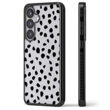 Black on Transparent Dalmatian Polka Dot Spots