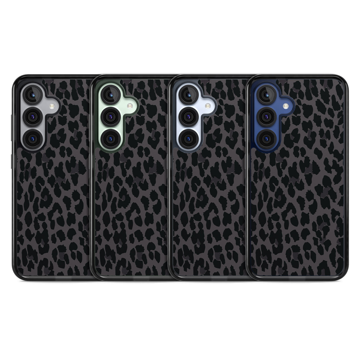 Dark Animal Print Pattern Large Leopard