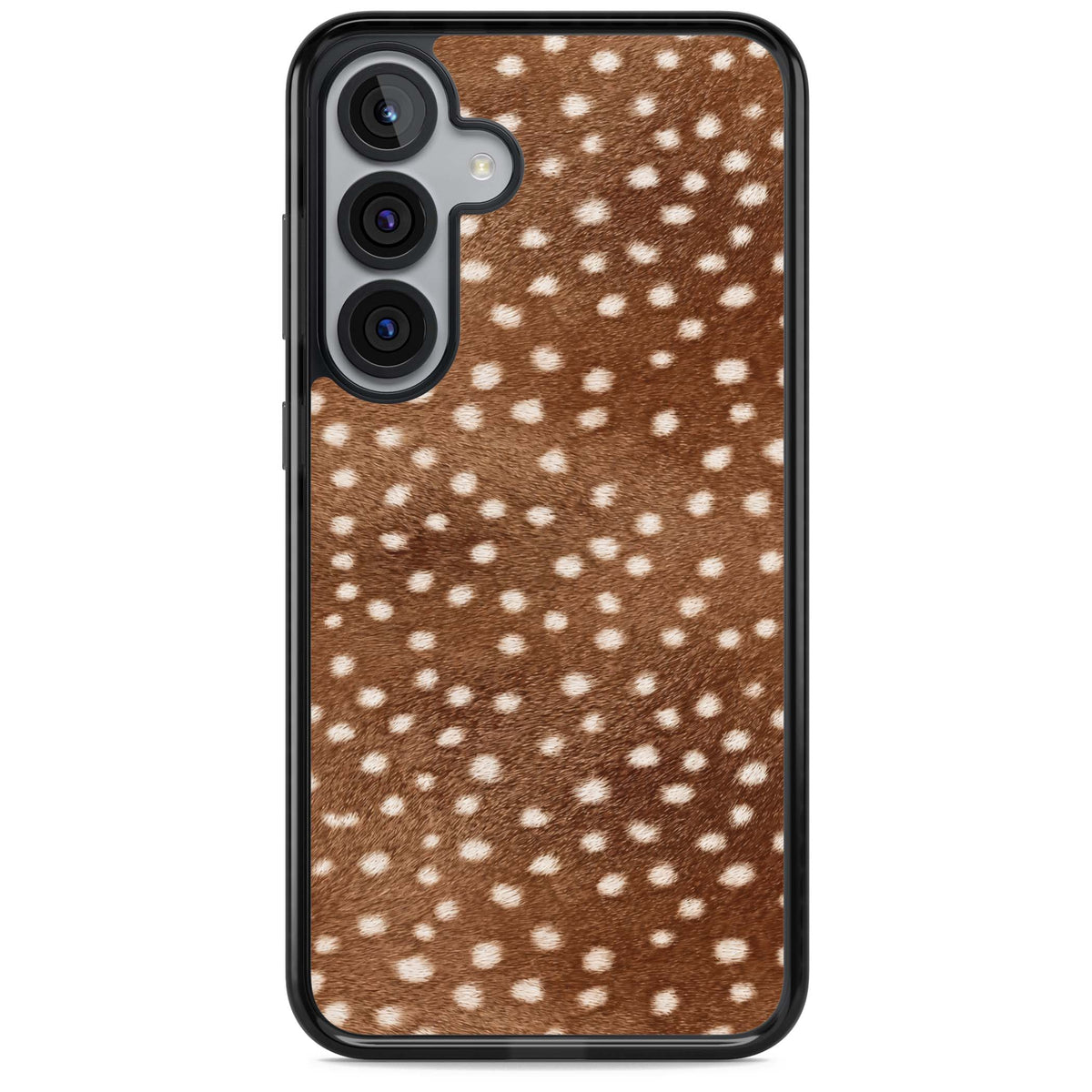 Deer Print animals iPhone case | Black Impact case for Samsung Galaxy S25, Samsung Galaxy S25 Plus