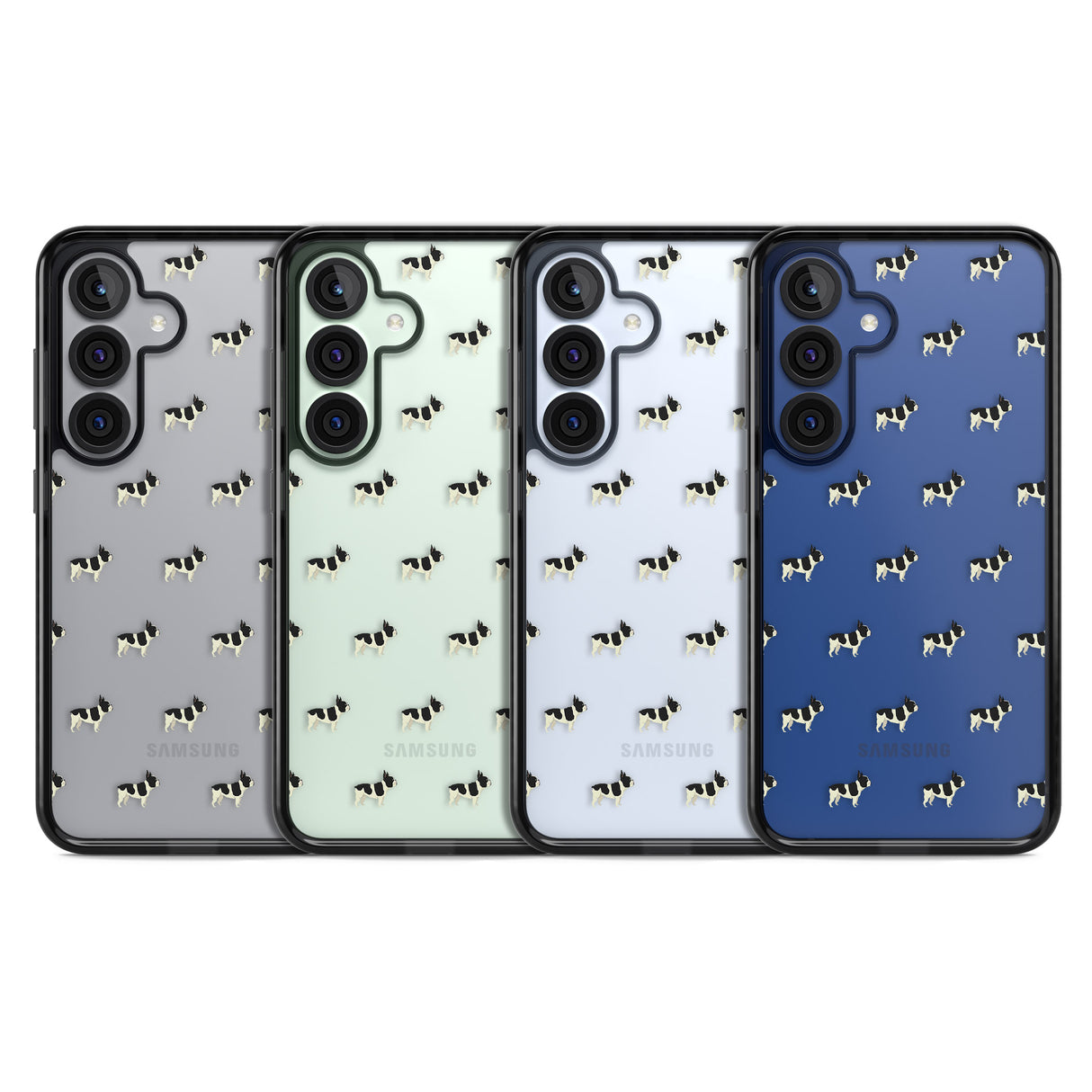 French Bulldog Dog Pattern Clear