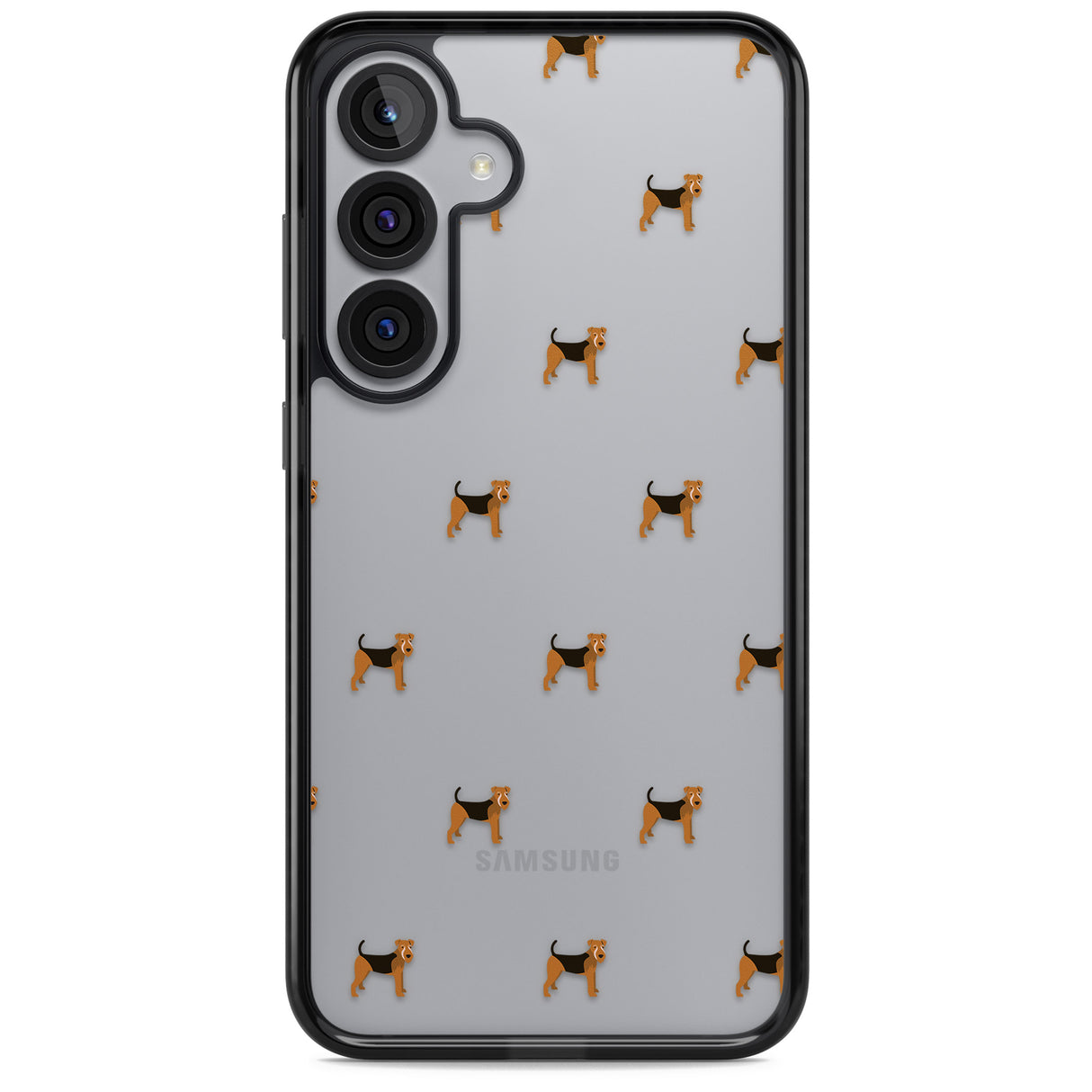 Airedale Terrier Dog Pattern Clear