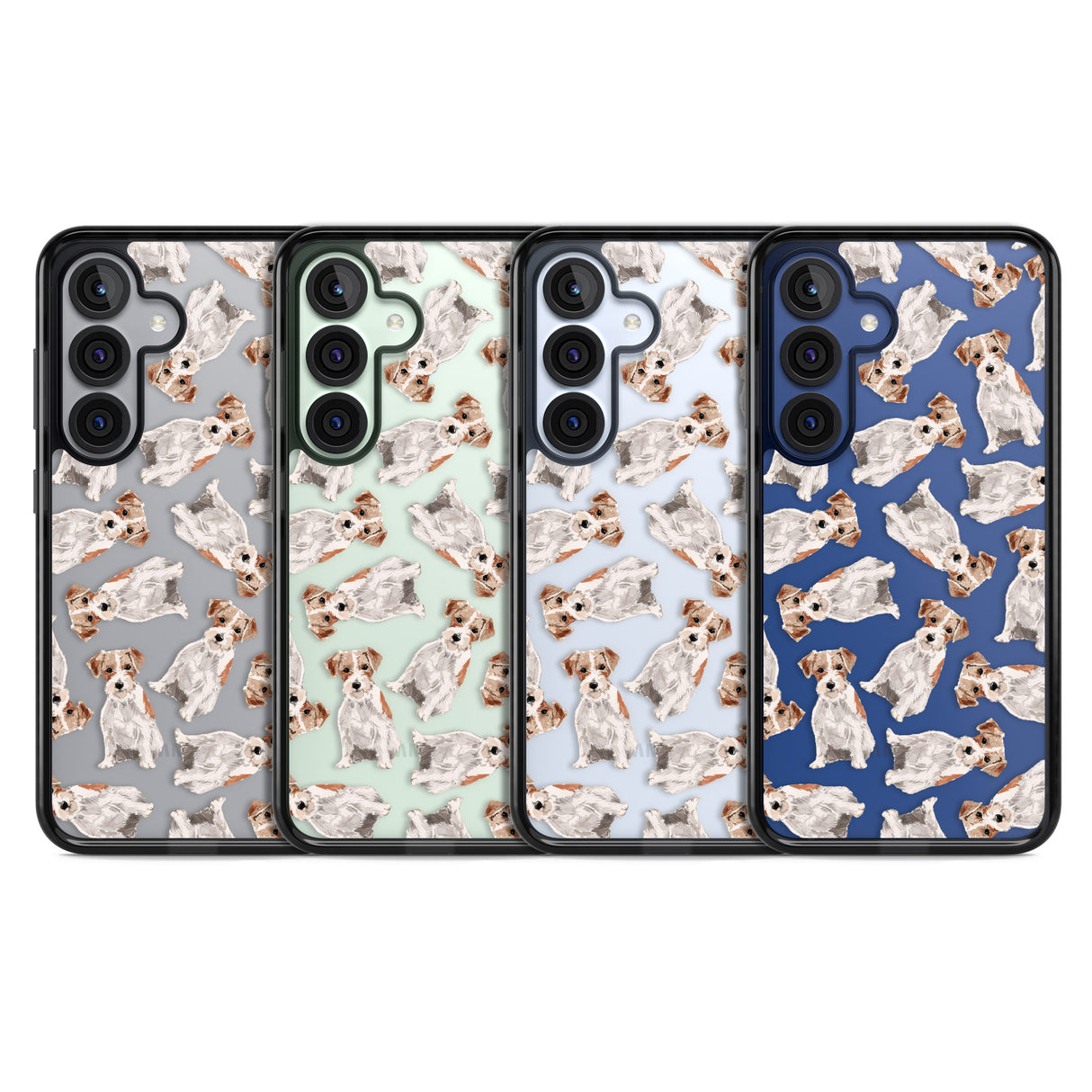 Wirehaired Jack Russell Watercolour Dog Pattern