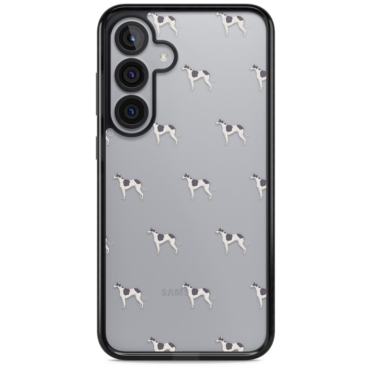 Greyhound Dog Pattern Clear