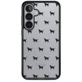 Black Labrador Dog Pattern Clear