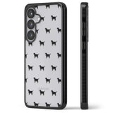 Black Labrador Dog Pattern Clear